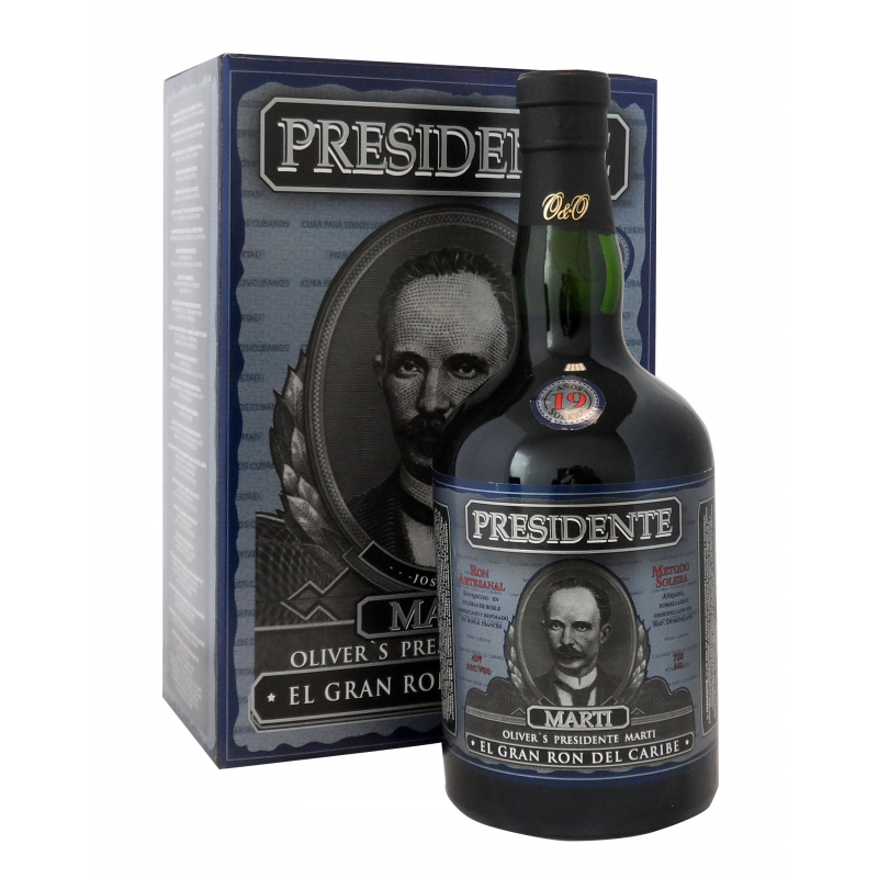 Rhum Presidente Marti 19 ans