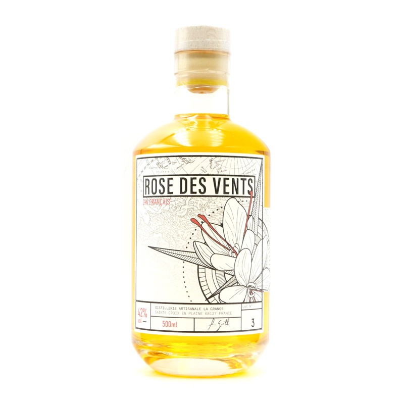 Gin artisanal français - Rose des vents - Distillerie la Grange