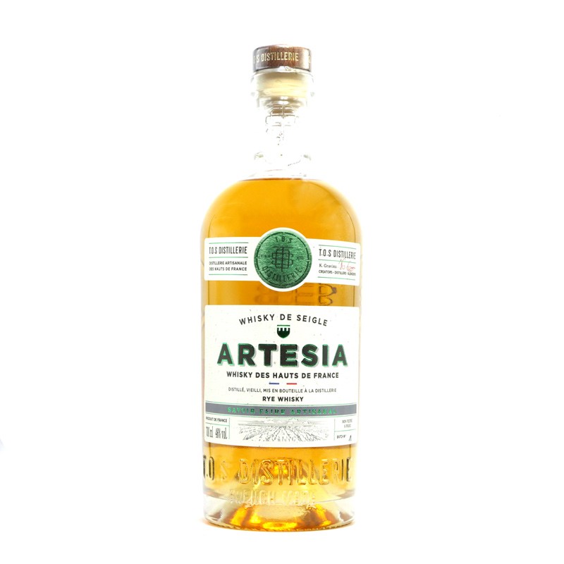 Whisky artisanal français - Artesia Rye - T.O.S Distillerie - Bouteille