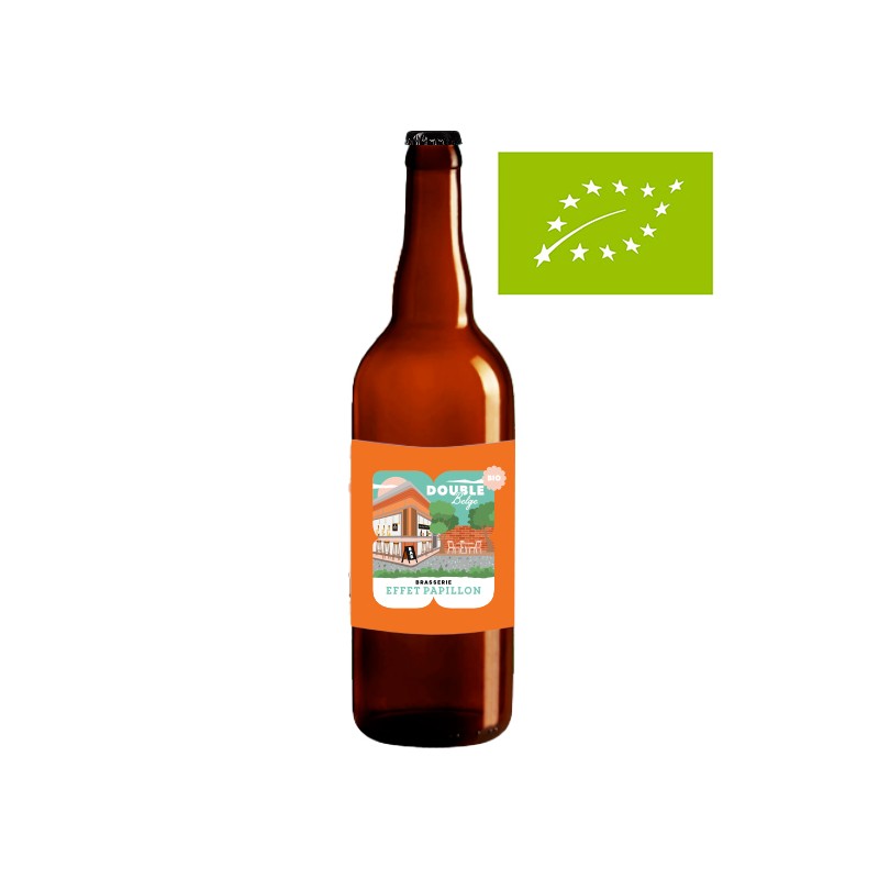 Bière-Effet-Papillon-Double-Belge-Bio-75cl