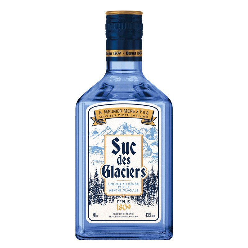 Suc des Glaciers Meunier Liqueur Génépi et Menthe Glaciale