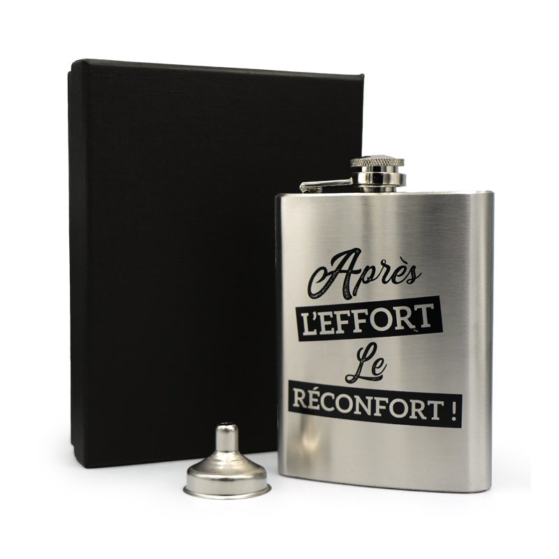 Flasque-25cl-Humour-Après-L'effort-Le-Réconfort