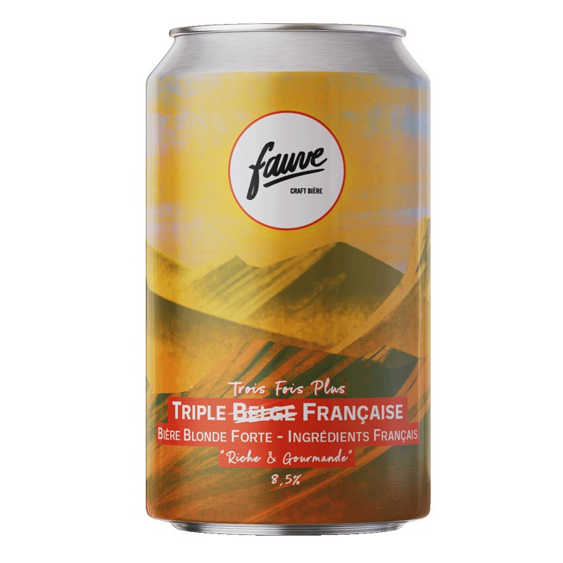 Bière Fauve Trois Fois Plus Blonde Triple
