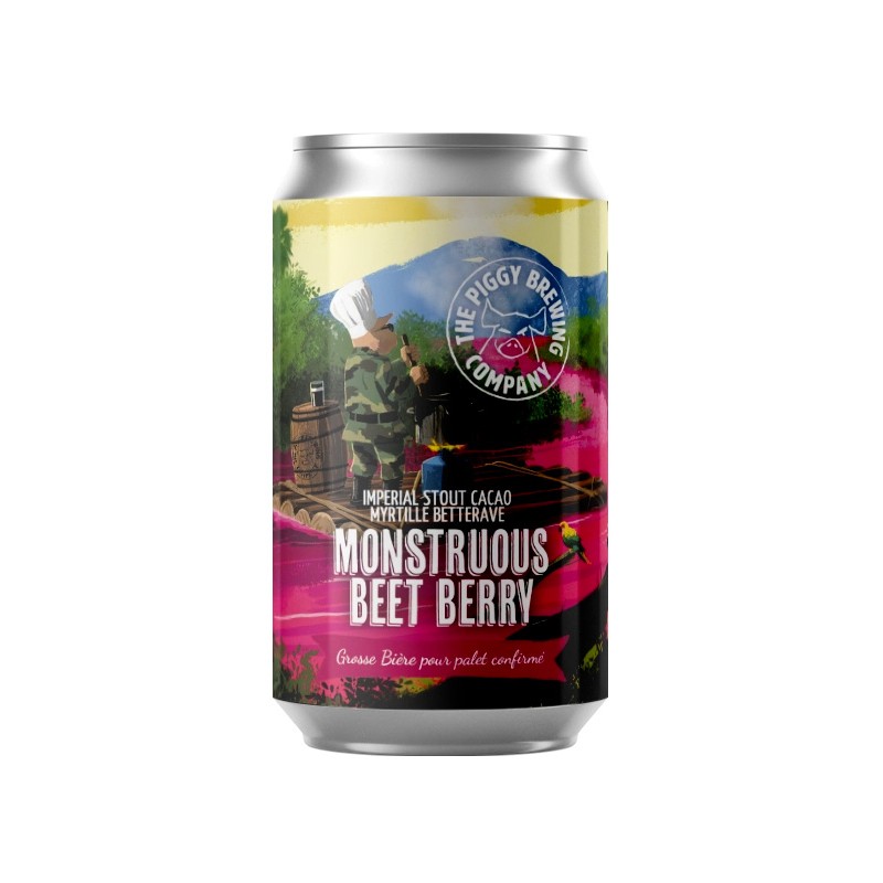 Bière Piggy Brewing Monstruous Beet Berry IS Cacao Myrtille
