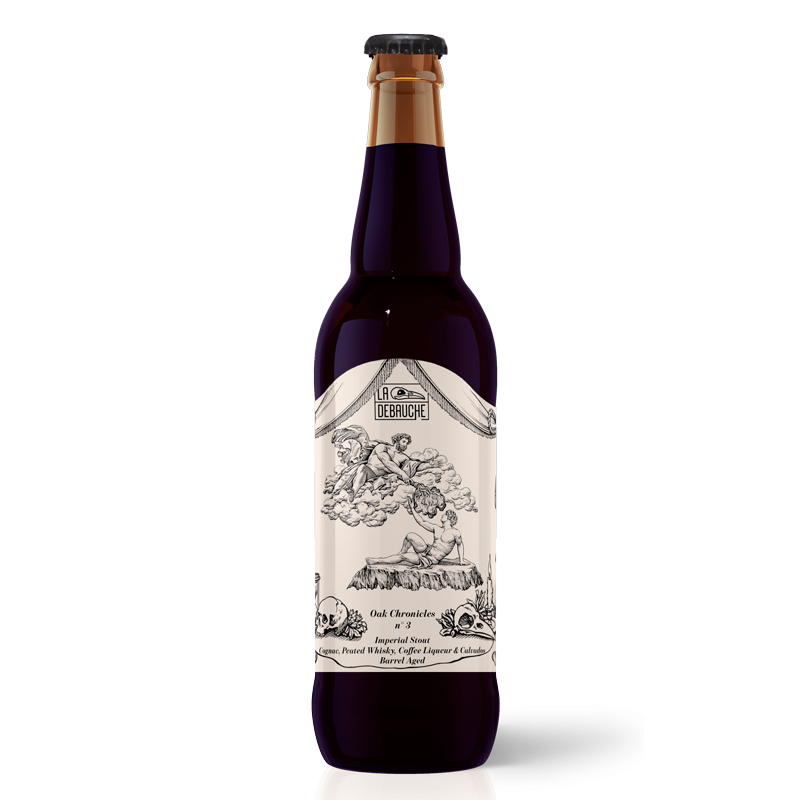 Bière La Débauche Oak Chronicles 3 IS BA Cognac Whisky Calvados