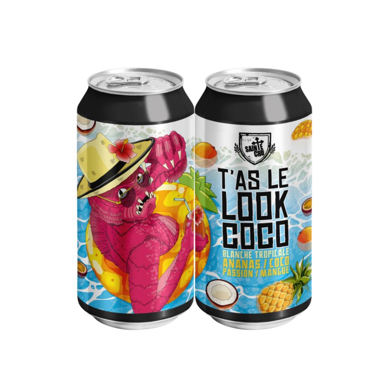 Bière-Sainte-Cru-T’As-Le-Look-Coco-Blanche-Tropicale