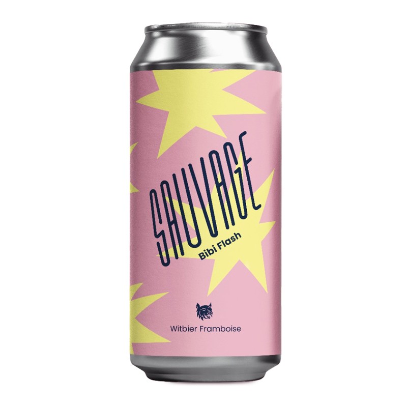 Bière-Sauvage-Bibi-Flash-Witbier-Framboise
